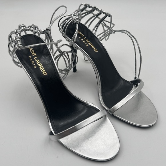 Saint Laurent YSL Silver EU Size 36 - Picture 1 of 9